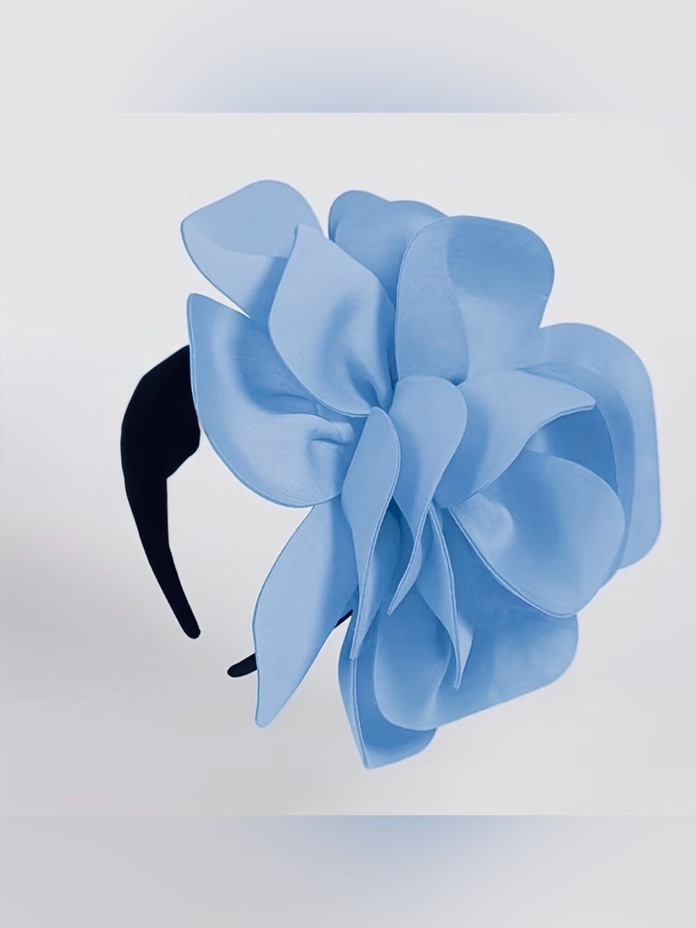 Kentucky Derby Hat Elegant Blue Floral Headband Fascinator - Women Accessories